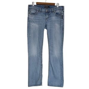 Silver Jeans Super Stretch Aiko Bootcut Low Rise Womens 32/33 Cotton Cowgirl